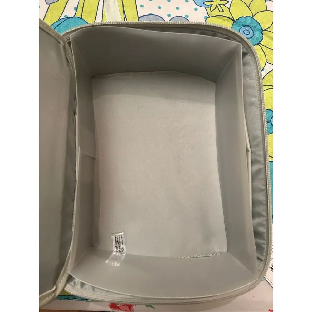 NWT Beis Faux leather cosmetics case in Matcha Green